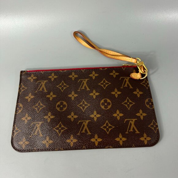 100% Authentic Louis Vuitton LV Monogram Neverfull Pochette - Picture 5 of 15